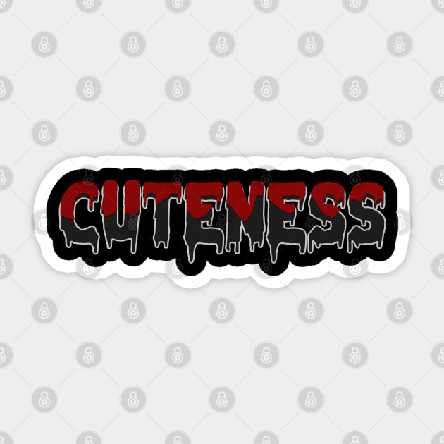 Cuteness Sticker by Fun Funky Designs